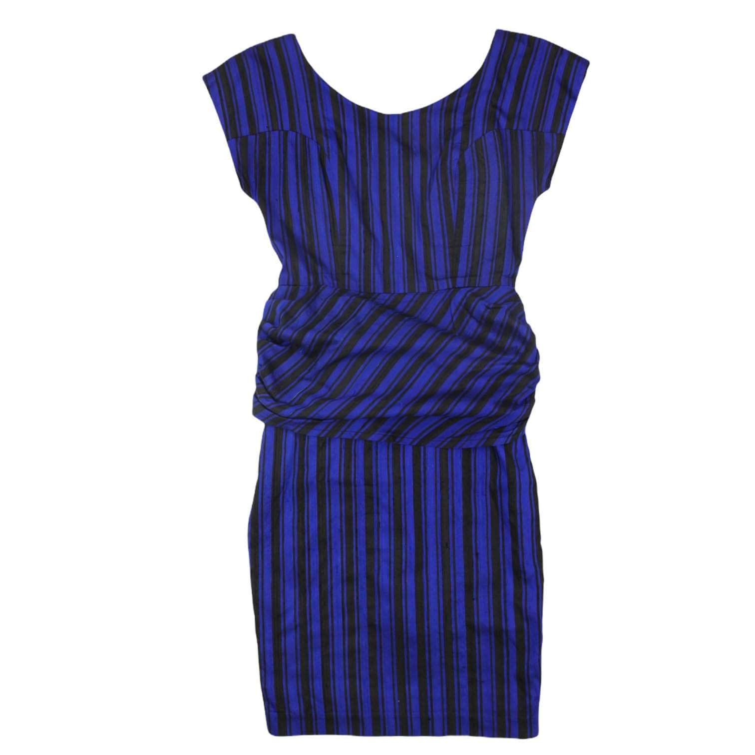 princess polly baby blue dress Blue Striped Dresses main image 0