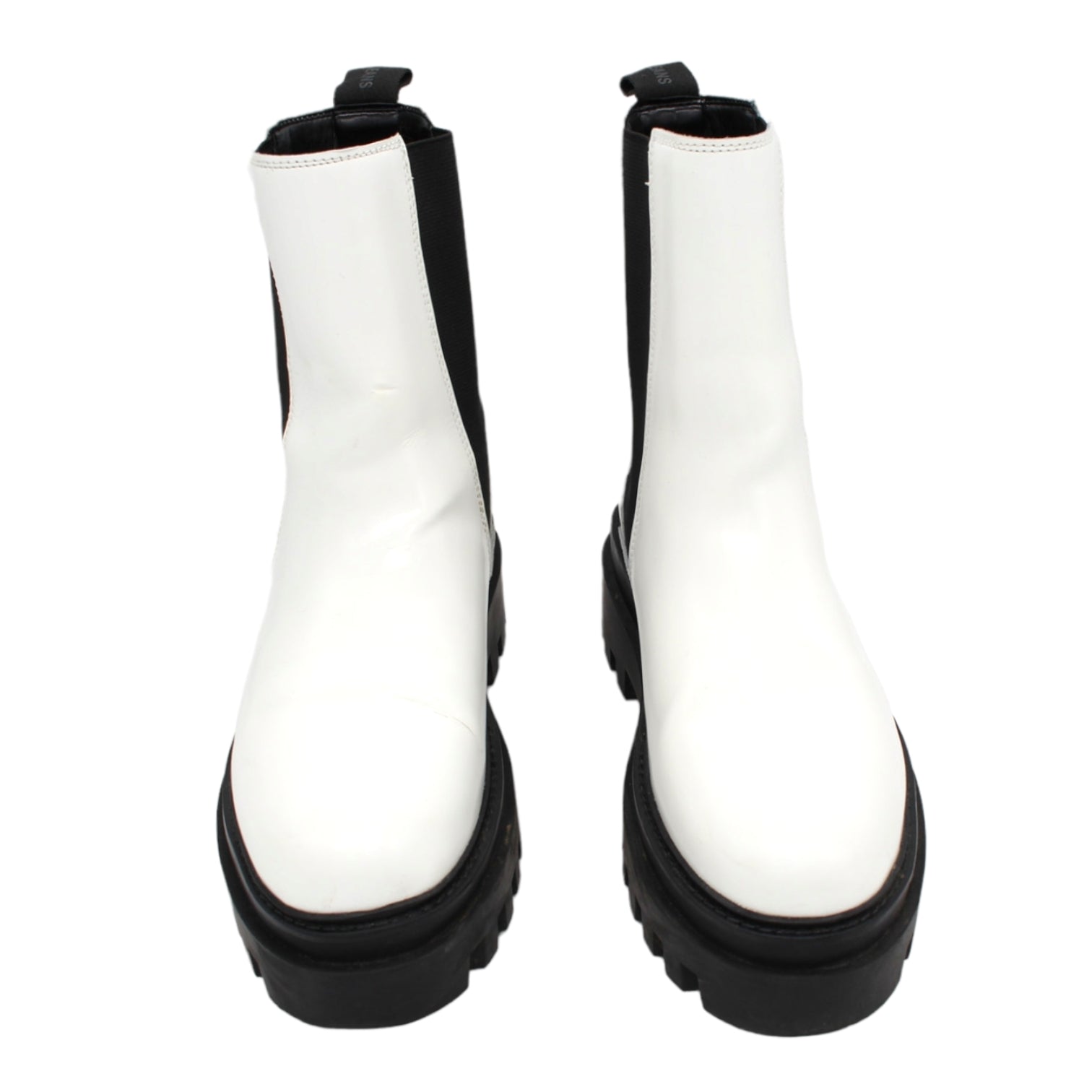 Calvin Klein White Chunky Boots Shop from Crisis Online