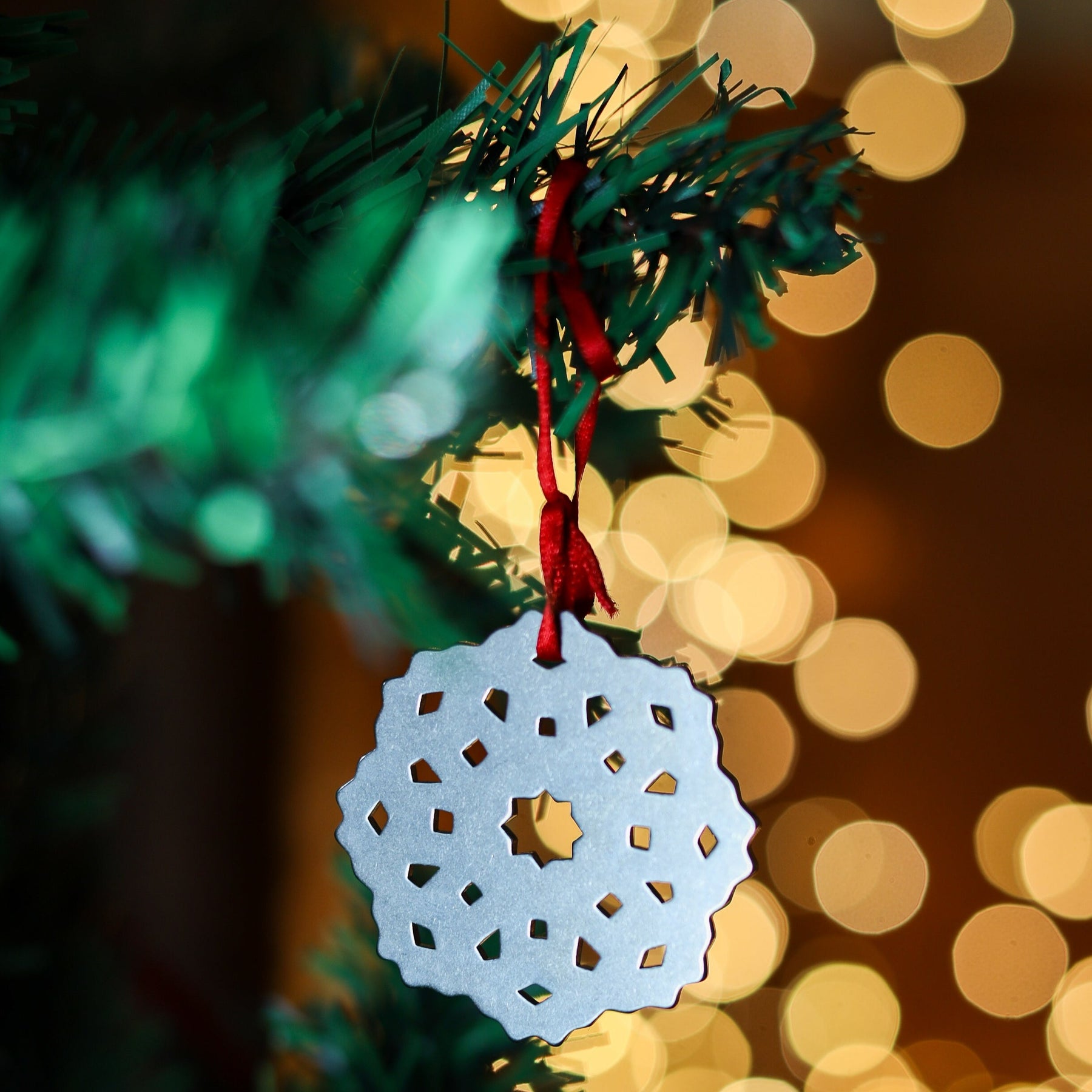 Set of 3 Stainless Steel Snowflake Decorations by Pivot