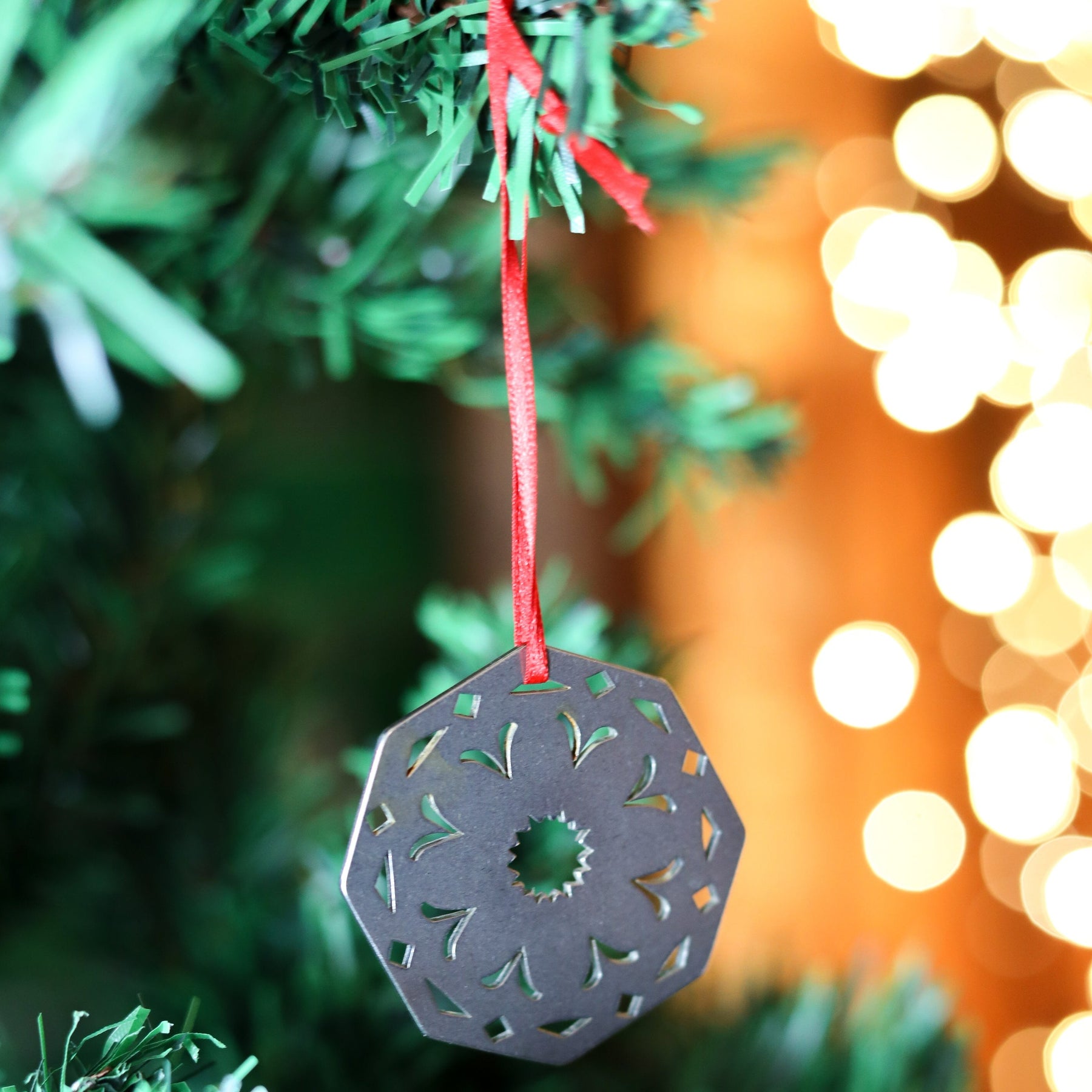 Set of 3 Stainless Steel Snowflake Decorations by Pivot