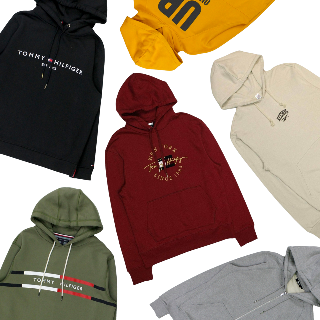 x8 Men's Mixed Tommy Hilfiger Colourful Hoodies Bundle