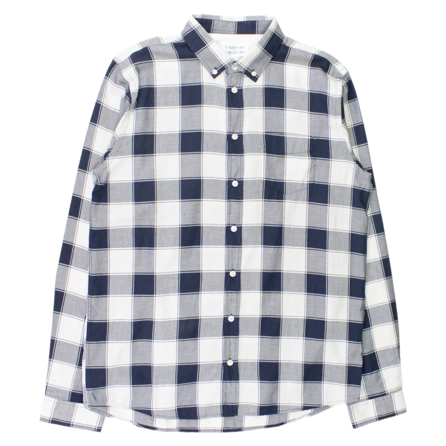 Libertine-Libertine Navy/Off White Check Shirt