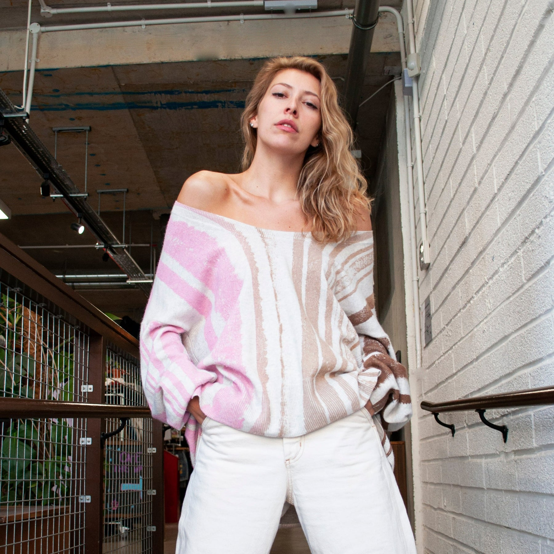 Again & Again X Crisis Pink Upcycled Jumper