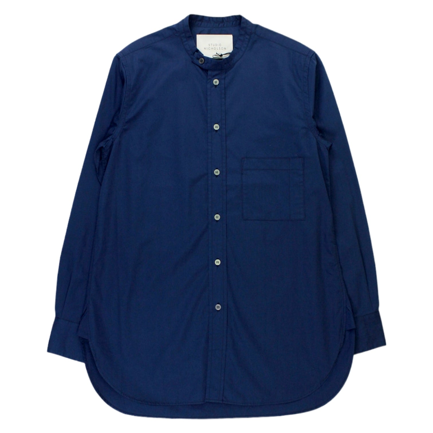 Studio Nicholson Navy Hakone Shirt | Shop from Crisis Online