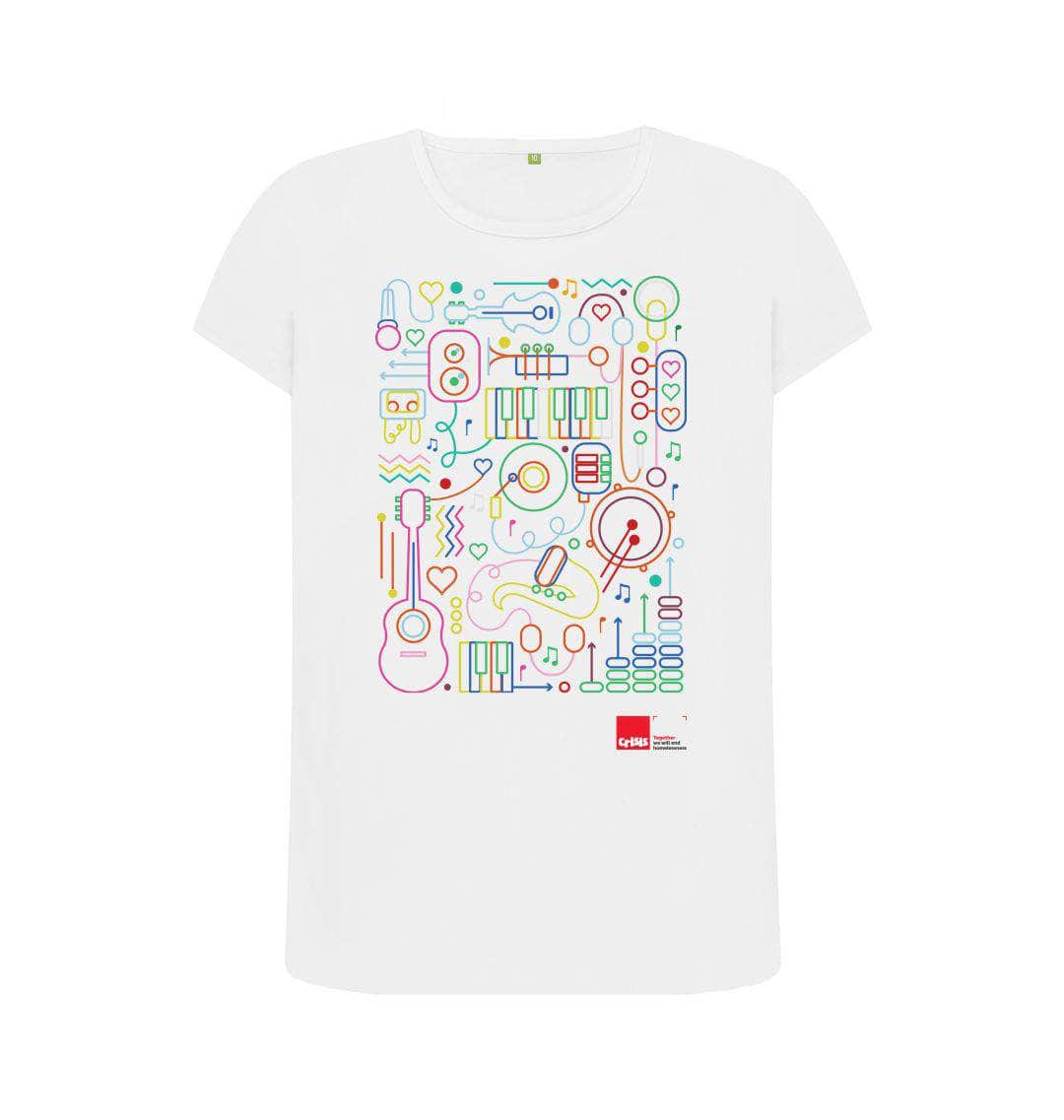 White Play That Funky Music Top