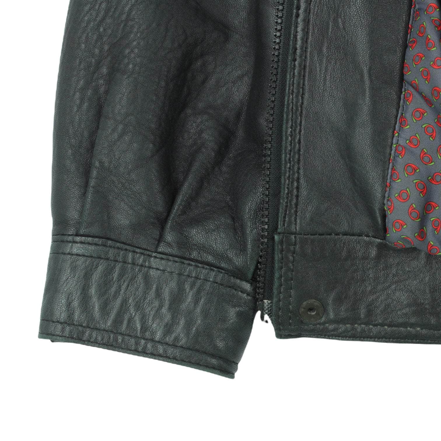 Vintage Turn Tannery Black Leather Jacket