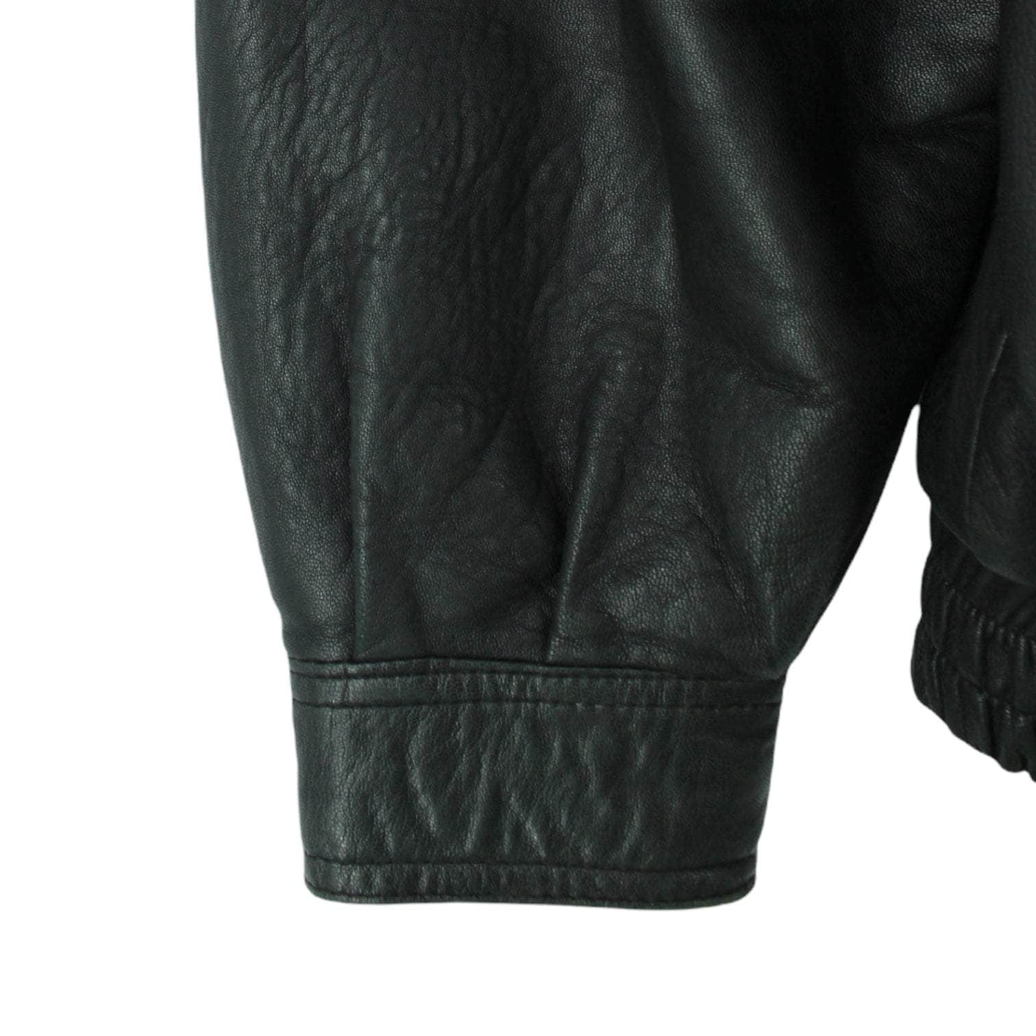 Vintage Turn Tannery Black Leather Jacket