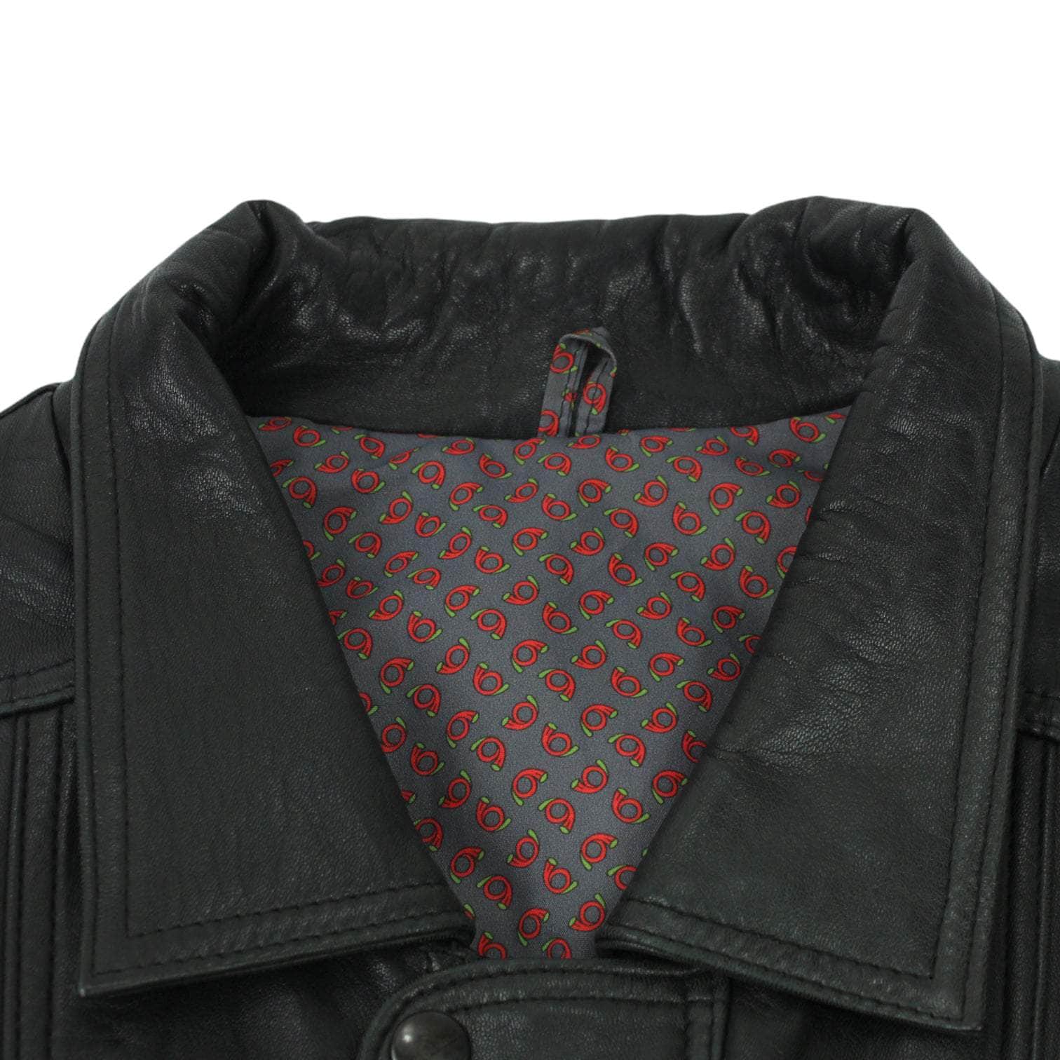 Vintage Turn Tannery Black Leather Jacket