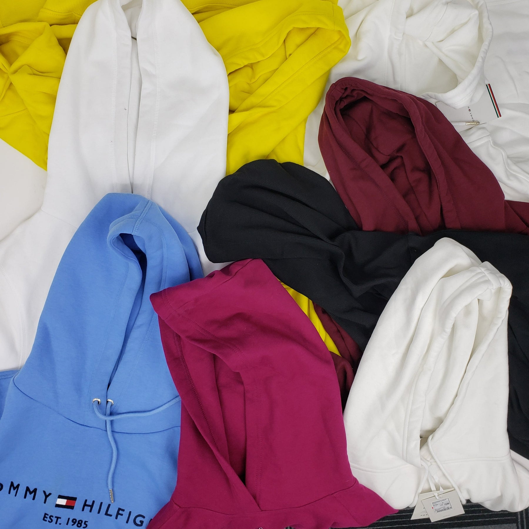 x8 Women's Mixed Tommy Hilfiger & Calvin Klein Colourful Hoodies Bundle