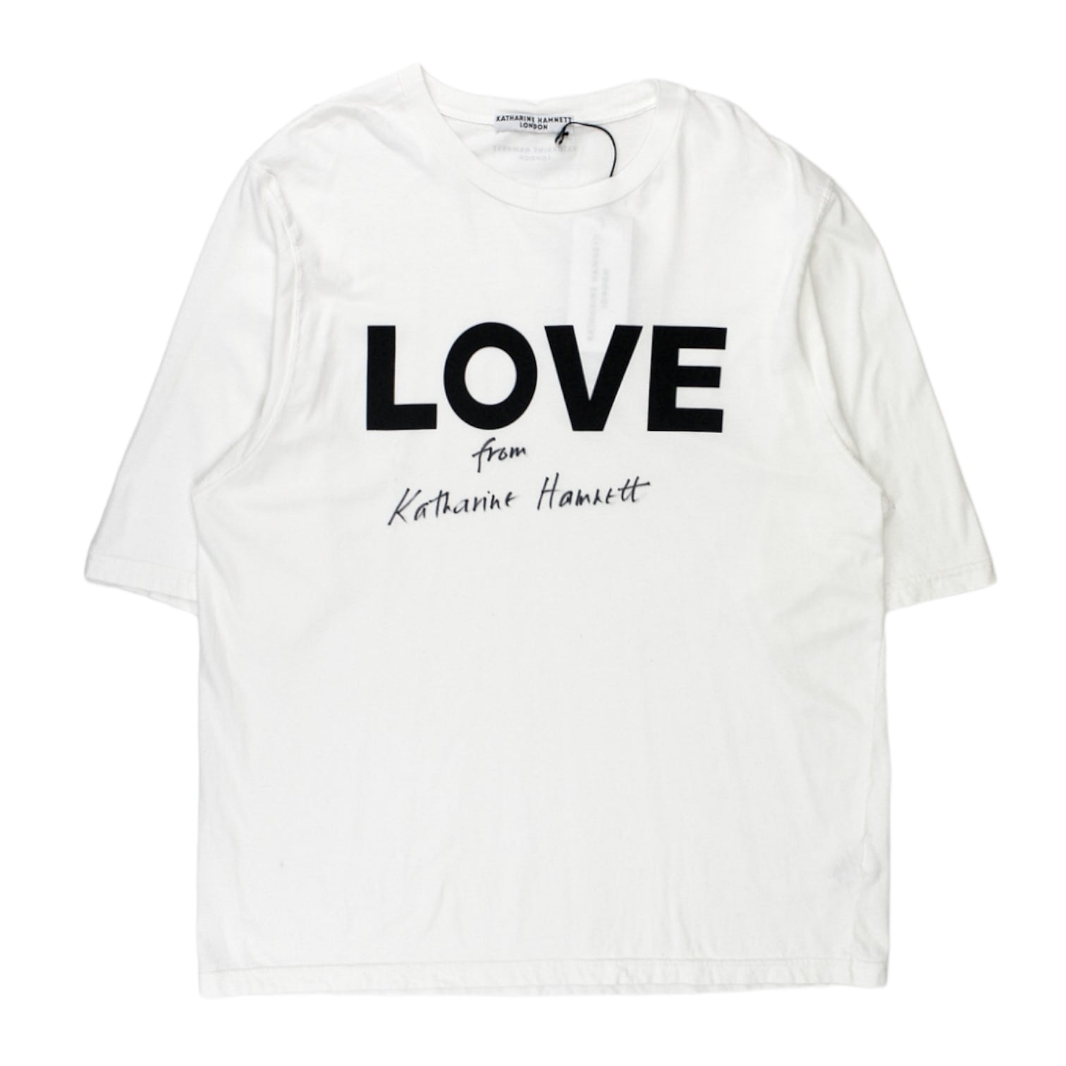 【中古】KATHARINE HAMNETT LONDON size25 シューズ アイボリー キャサリンハムネット