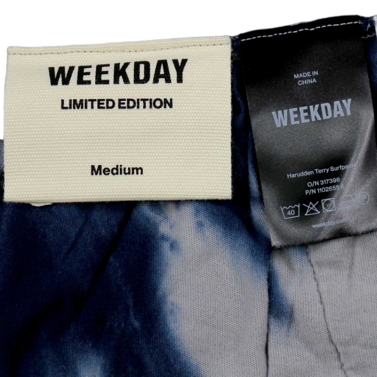 Weekday Grey Shibori Towelling Pants