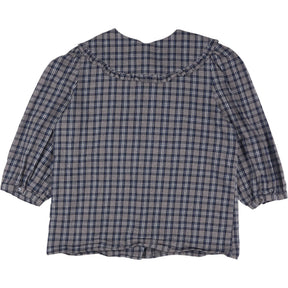 Baukjen Blue Check Blouse
