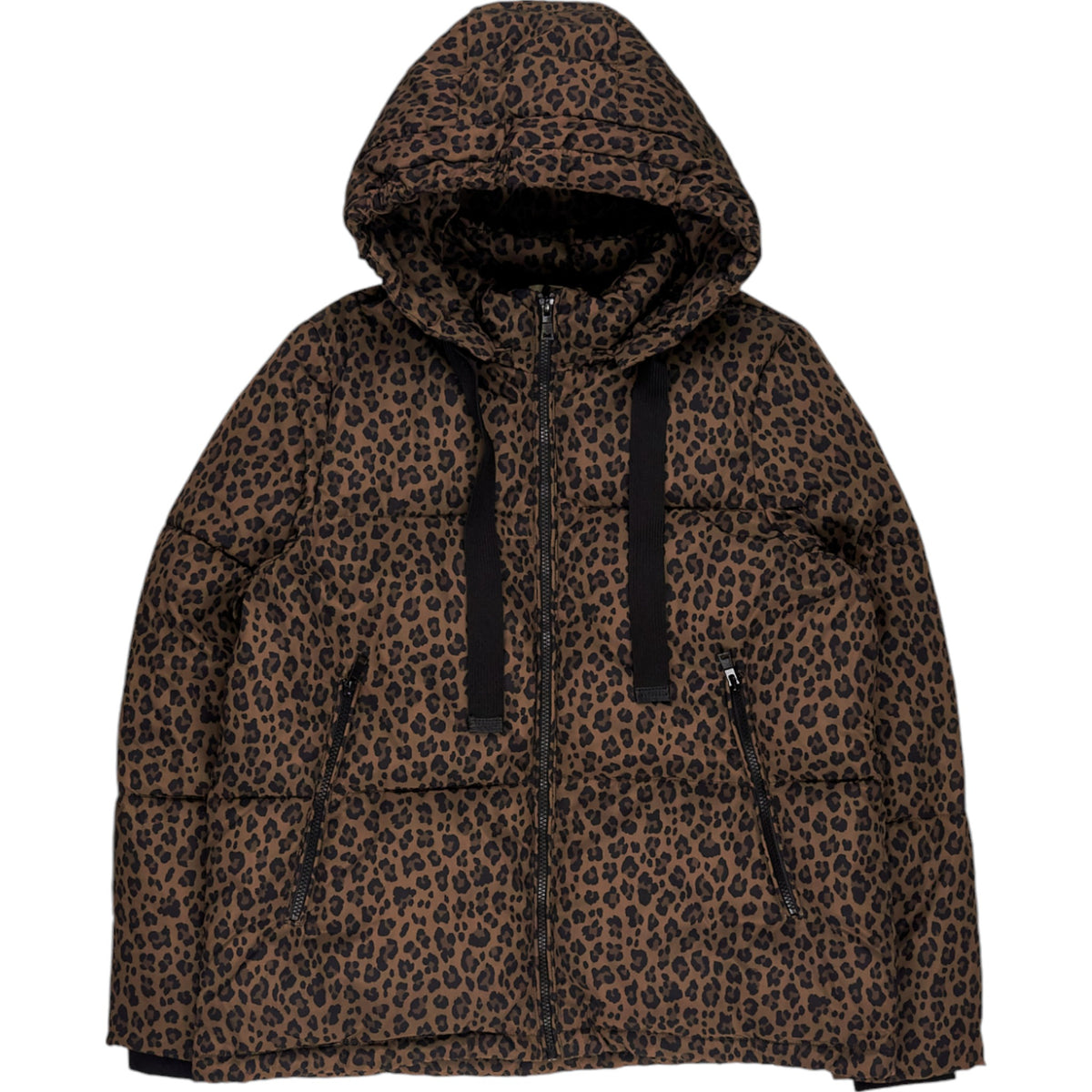 Hush Leopard Brown Leia Puffer Jacket