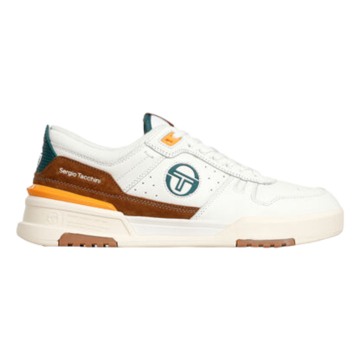 Sergio Tacchini BB Court Low Trainers White & Tan