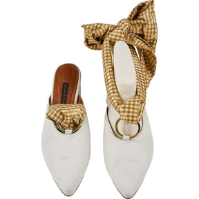 Women White Bow Detail Shoes