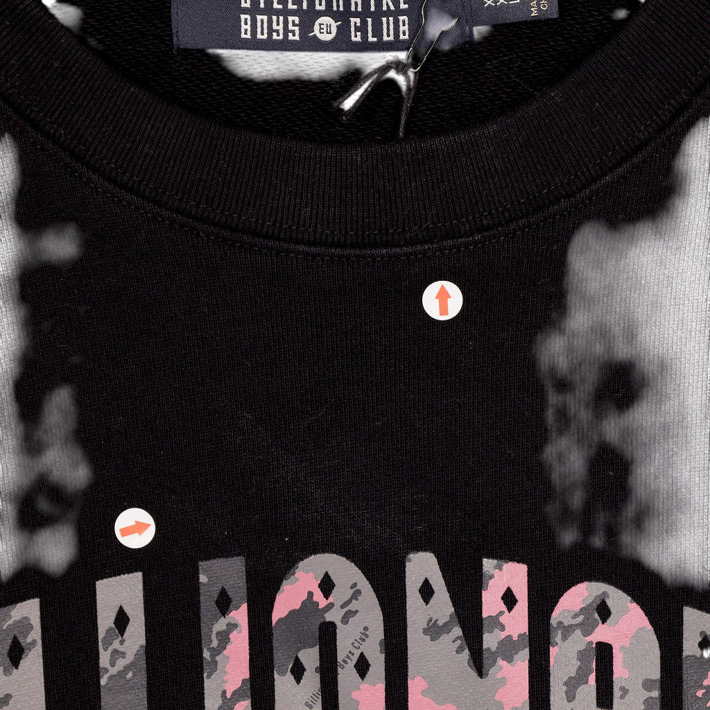 Billionaire Boys Club Black Camo Arch Logo Sweatshirt