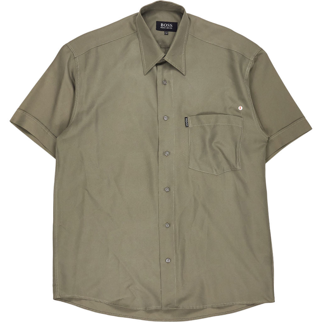 Hugo Boss Green Short Sleeve Shirt