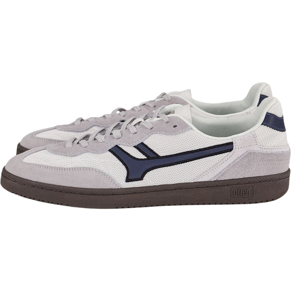 Pull & Bear White Navy Trainers
