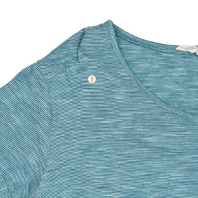 Seasalt Cornwall Teal Striped Top