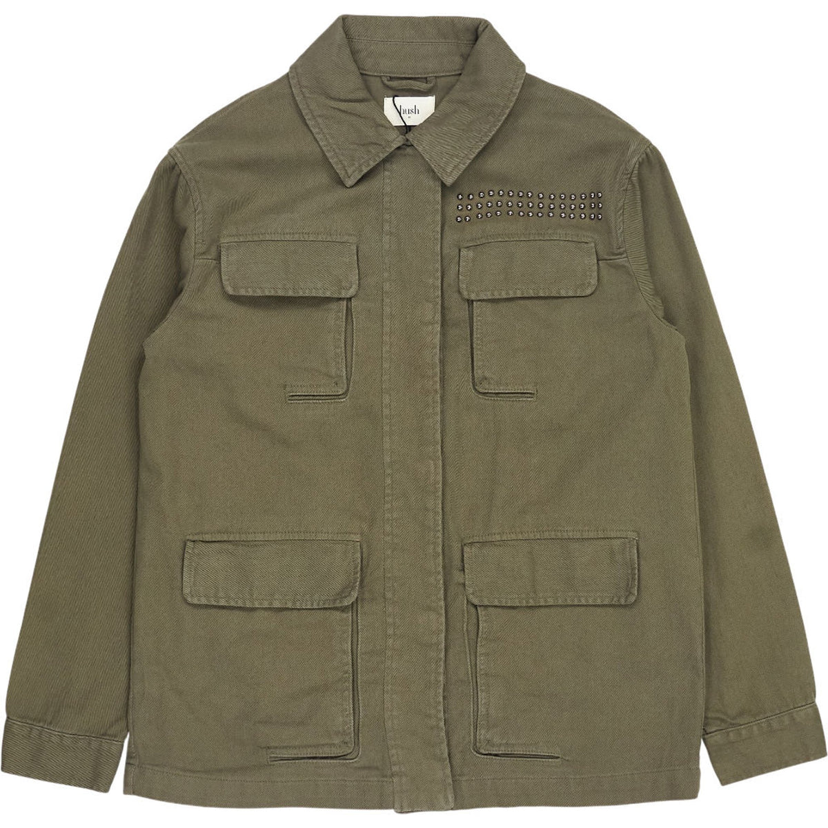 Hush Khaki Reid Cargo Jacket