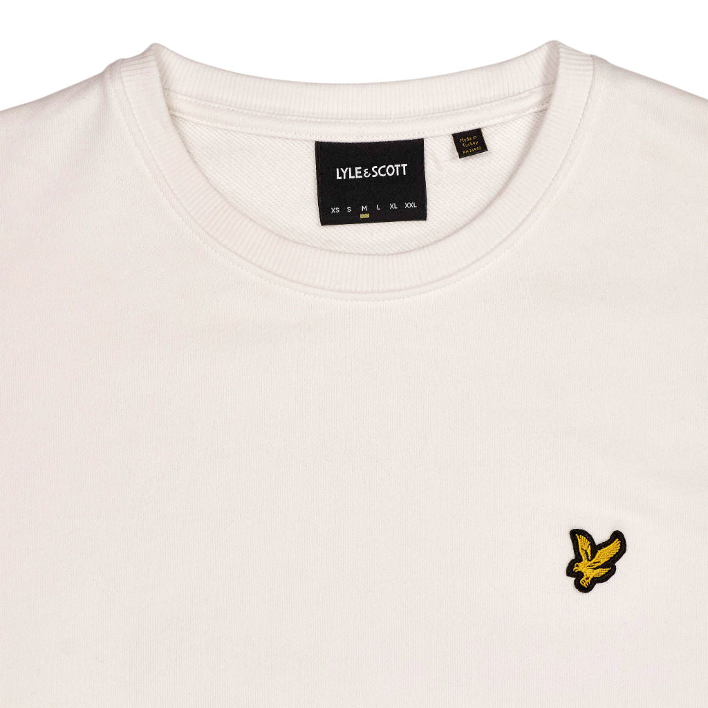 Lyle & Scott White Crew Neck Sweatshirt