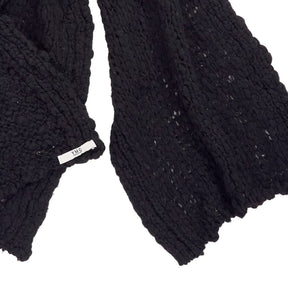 YMC Black Knit Scarf