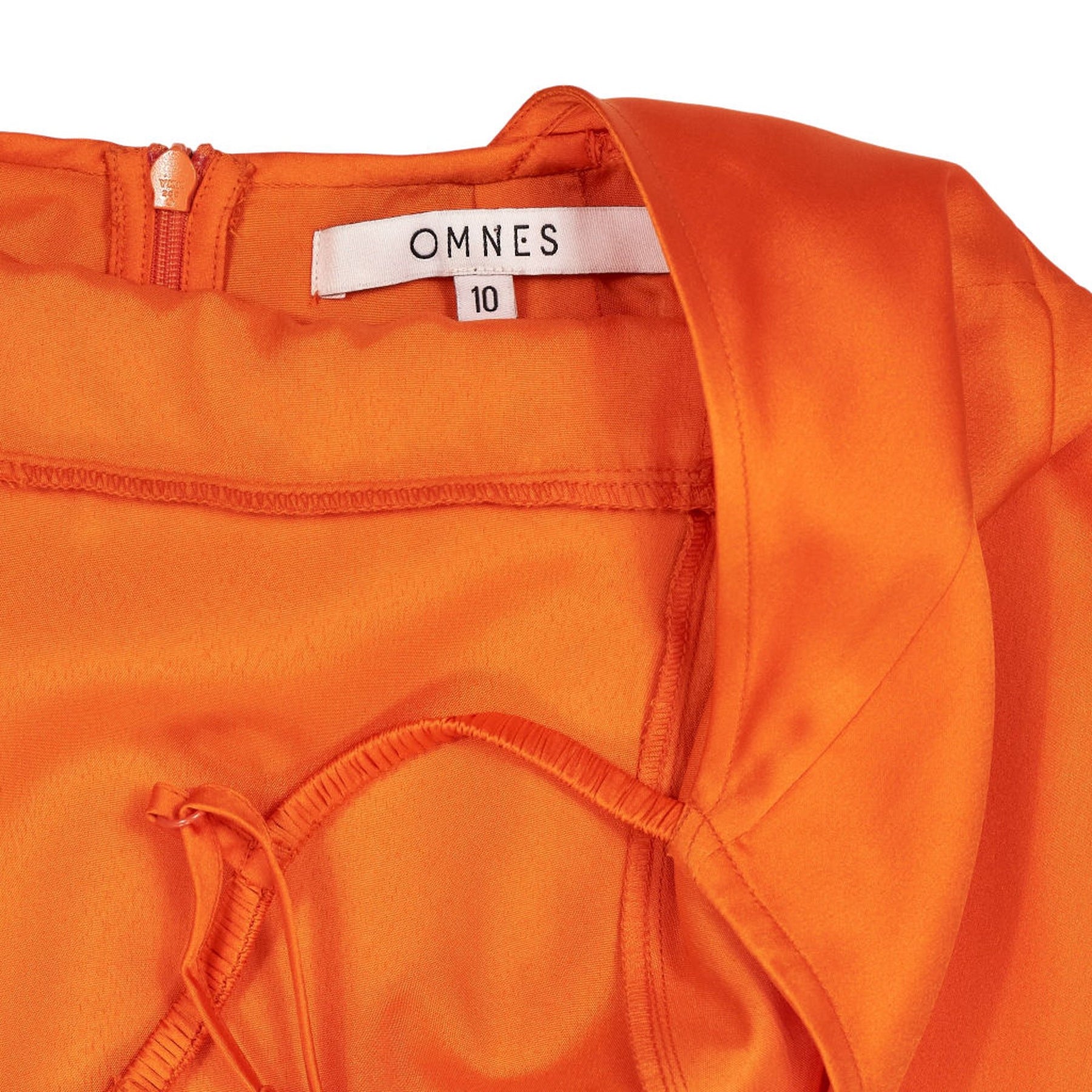 OMNES Orange Strappy Dress