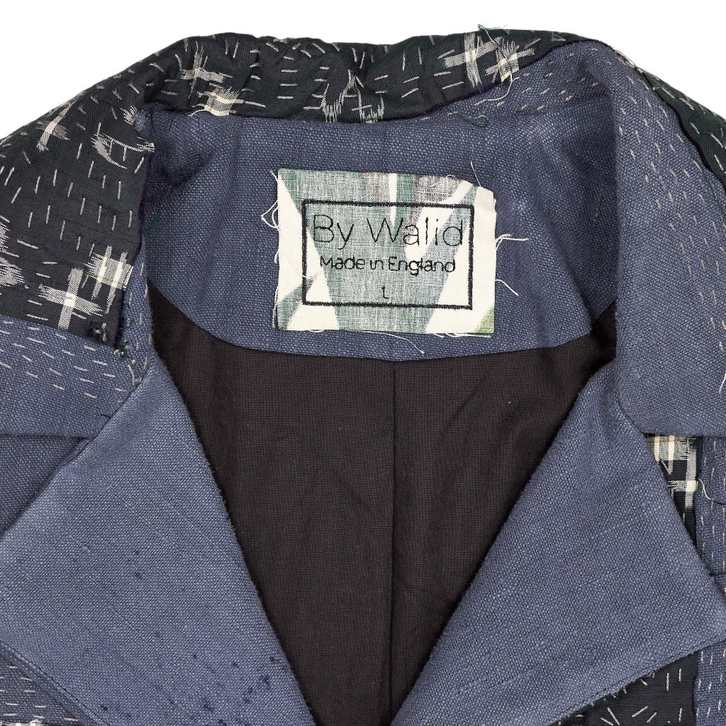 By Walid Blue Patterned Jacket