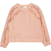 Bonté Rosewater Pink Fleur Sweat Ruffle Jumper