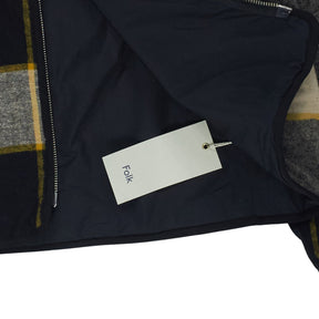 Folk Reversible Liner Mustard Black Check Jacket