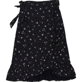 Baukjen Black Floral Wrap Skirt
