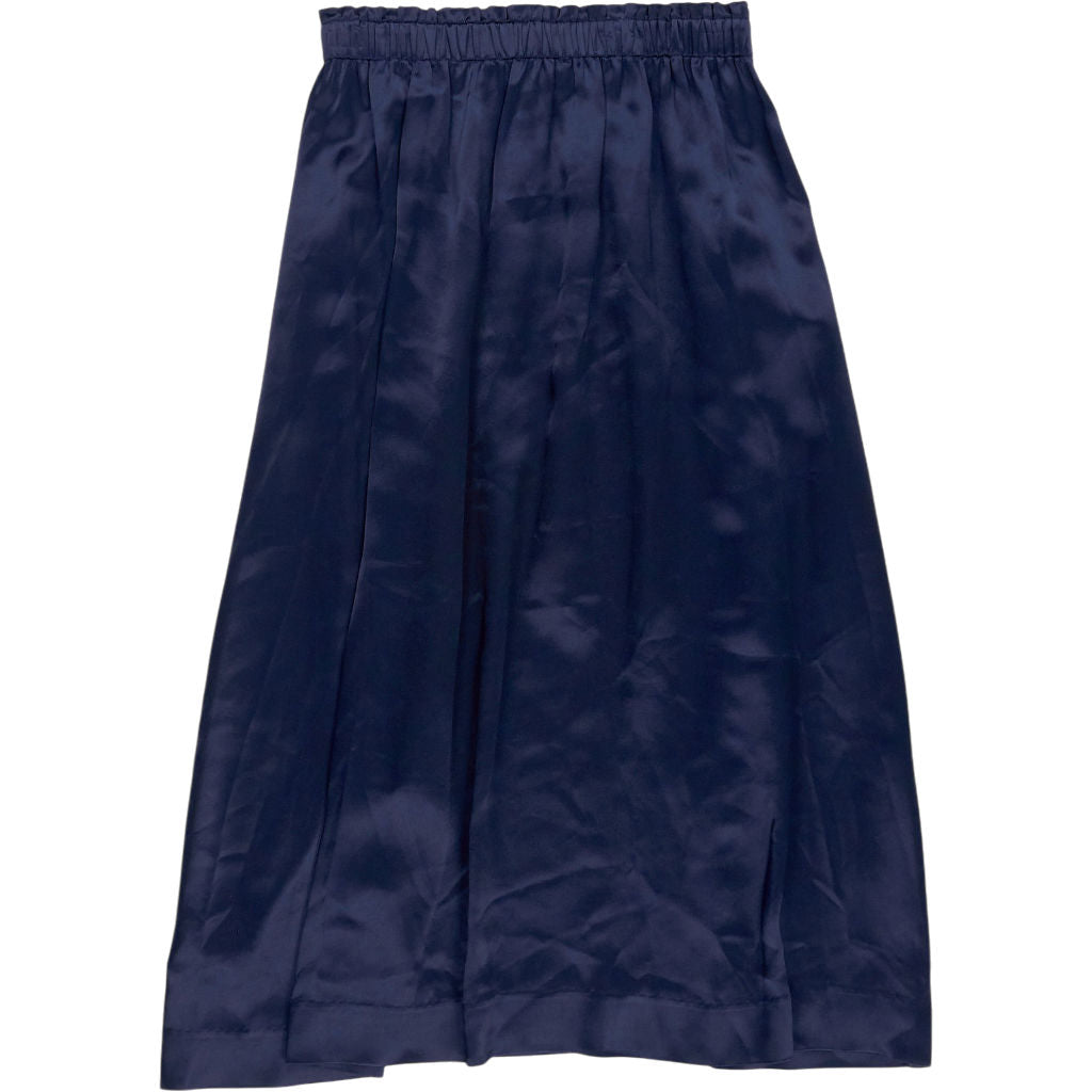 Wyse Navy Blue Midi Skirt