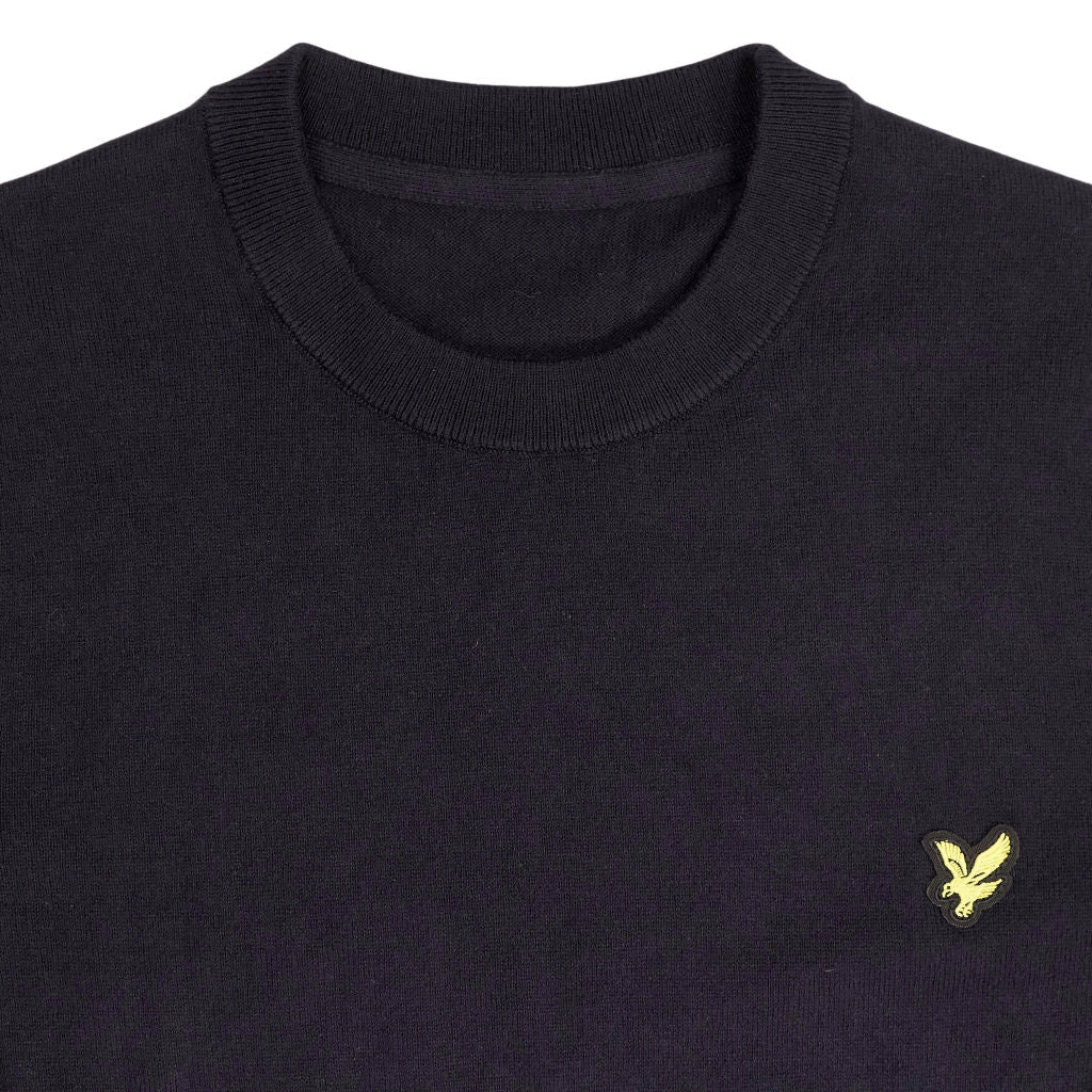 Lyle & Scott Navy Knitted Crew Neck Jumper