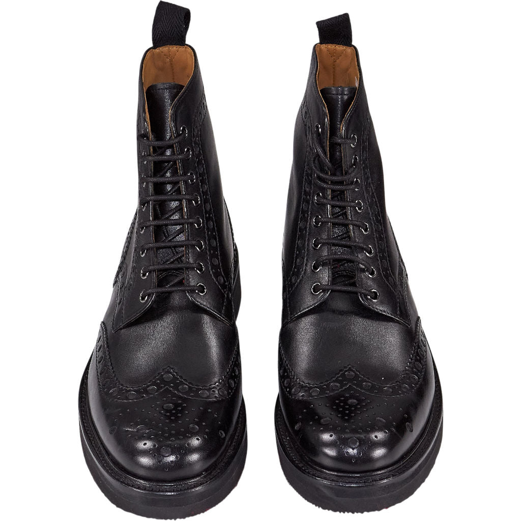 Grenson Black Calf Brogue Boots