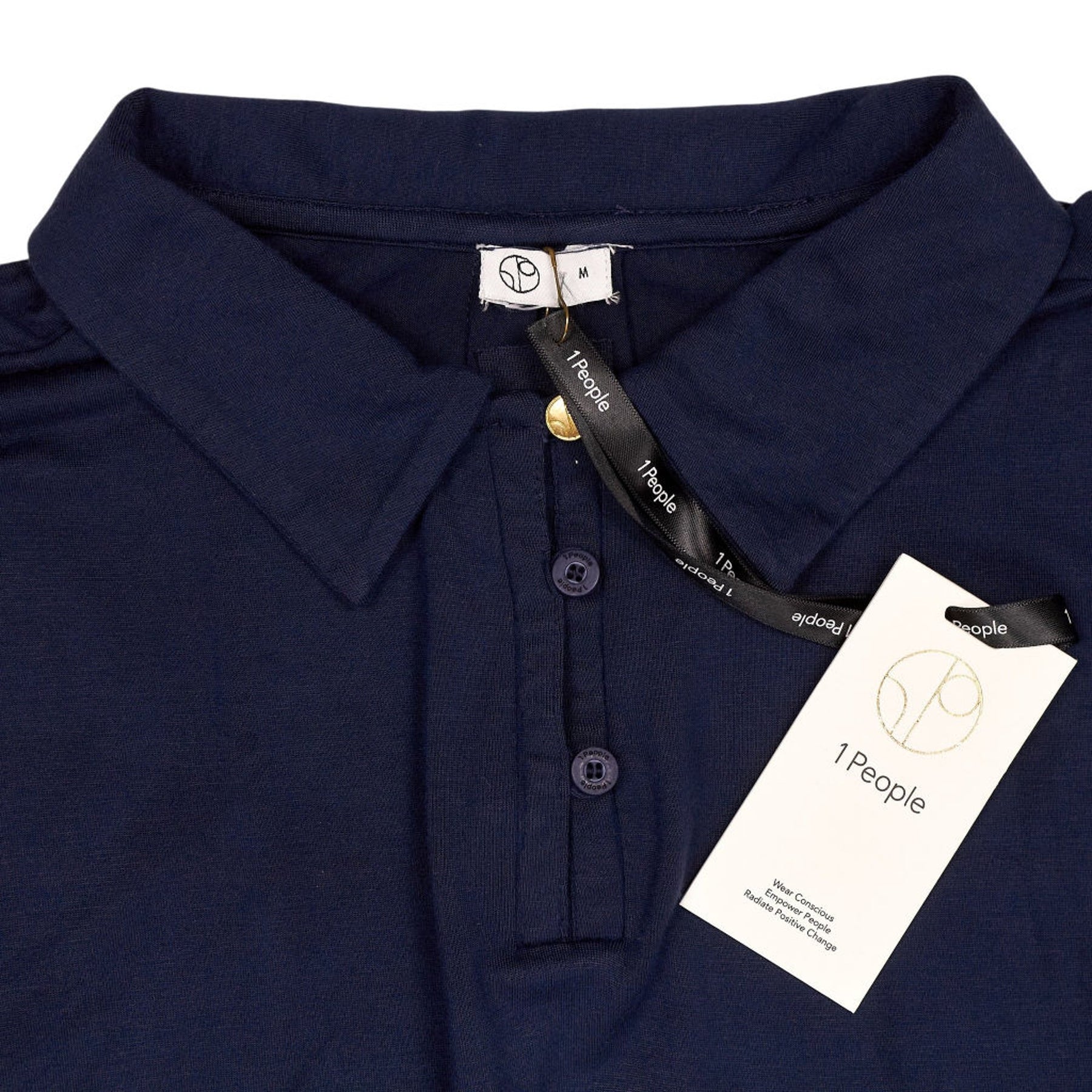 1 People Navy Polo Shirt