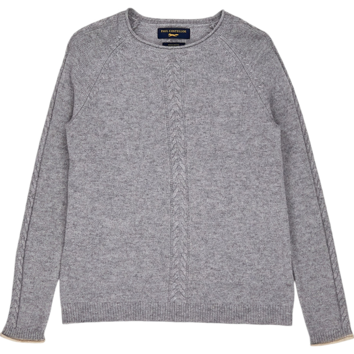 Paul Costelloe Grey Wool Blend Pullover Sweater