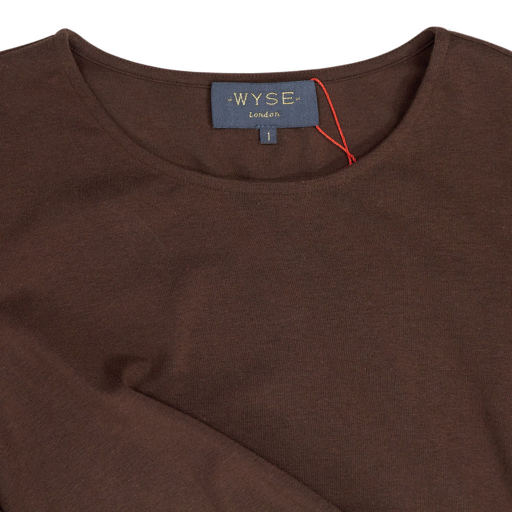 WYSE Brown Midi Dress