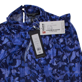 French Connection Blue Floral Blouse