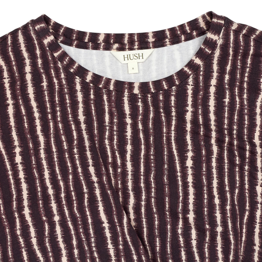 Hush Brown Blurred Lines Timmy Jersey Mini Dress