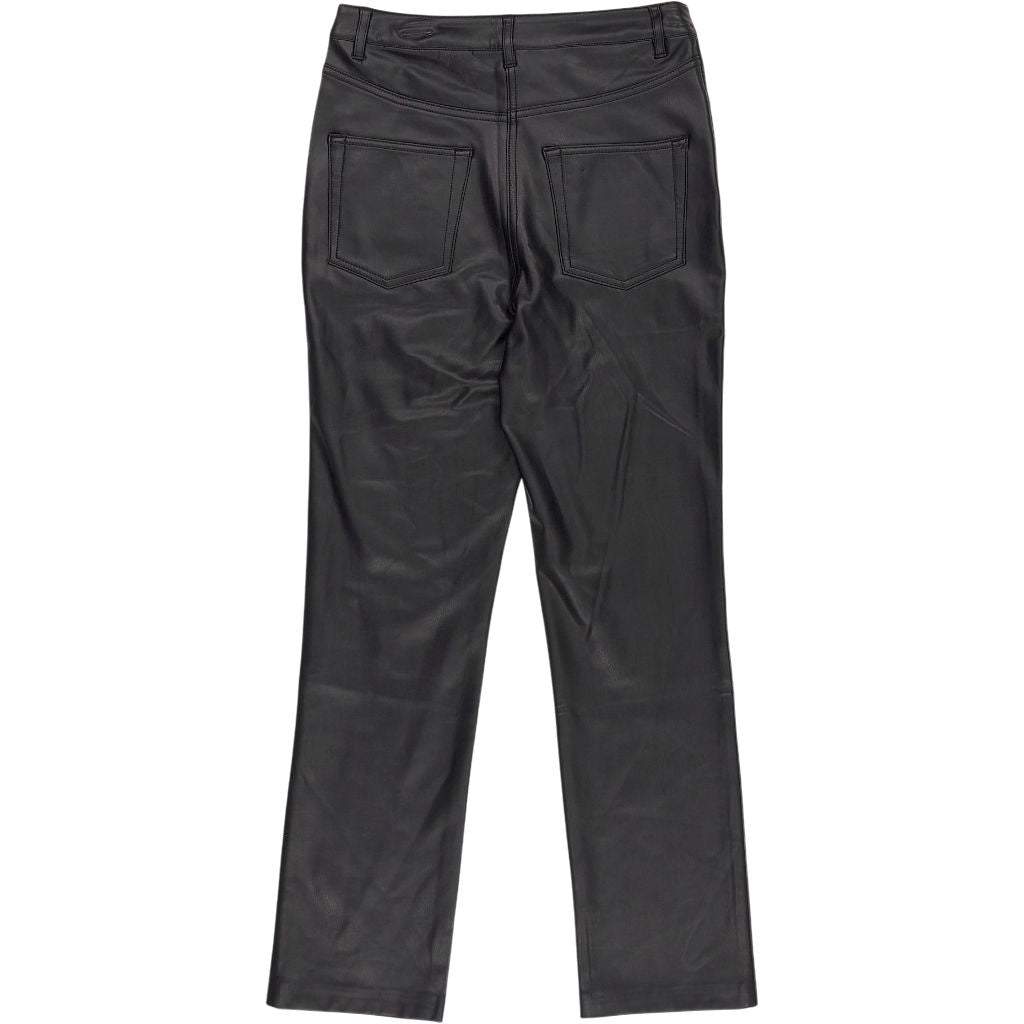 WYSE Black Josie Faux Leather Trousers