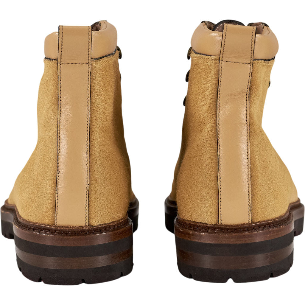 Manolo Blahnik Sand Pony Skin Boots