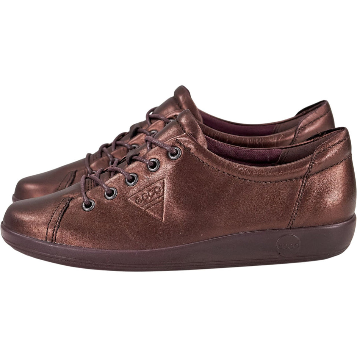 ECCO Soft 2.0 Fig Metallic Trainers