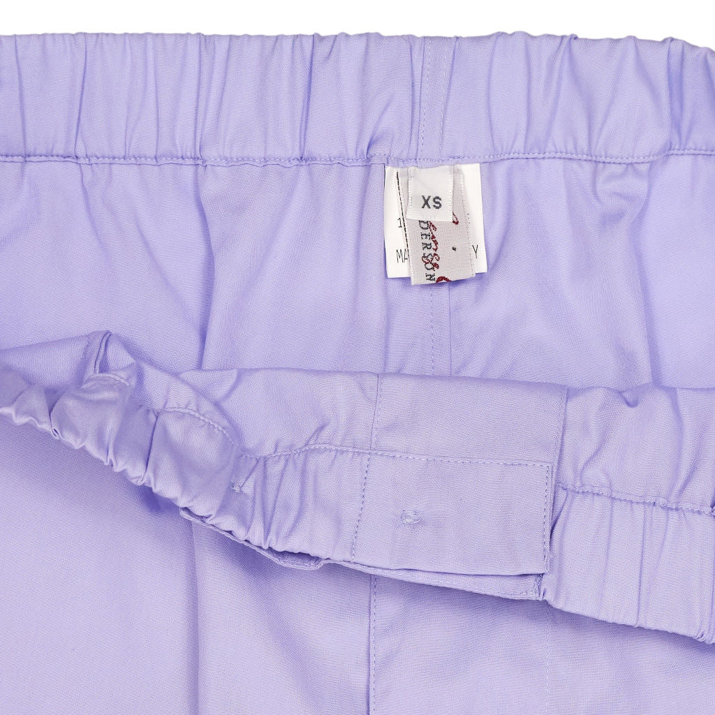 Anderson & Sheppard Lilac Cotton PJ Trousers