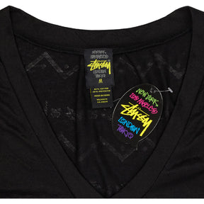 Stussy Black V-Neck Top