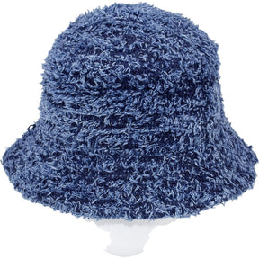 YMC Blue Textured Bucket Hat