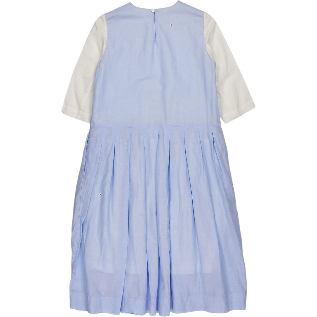 Casey Blue Cotton Blend Dress