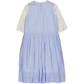 Casey Blue Cotton Blend Dress