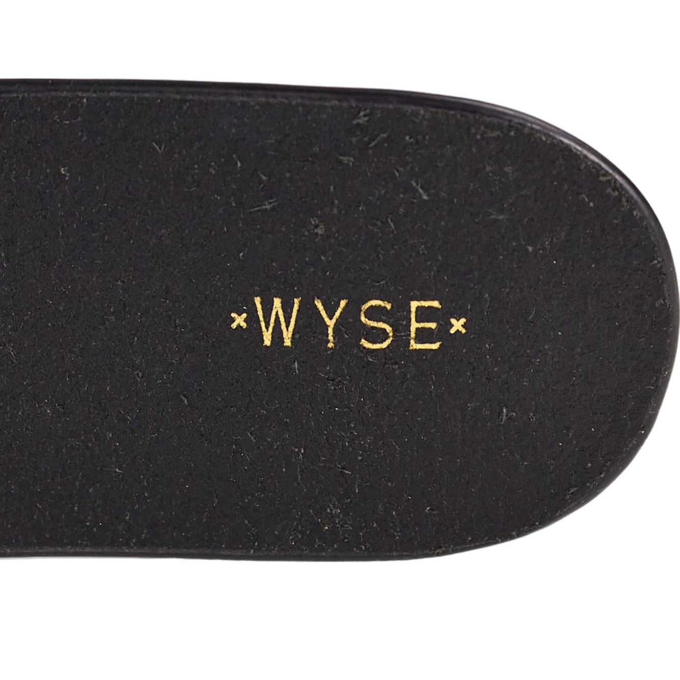 Wyse Black Leather Belt