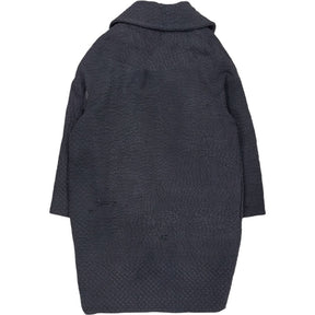 By Walid Washed Black Cotton Coat