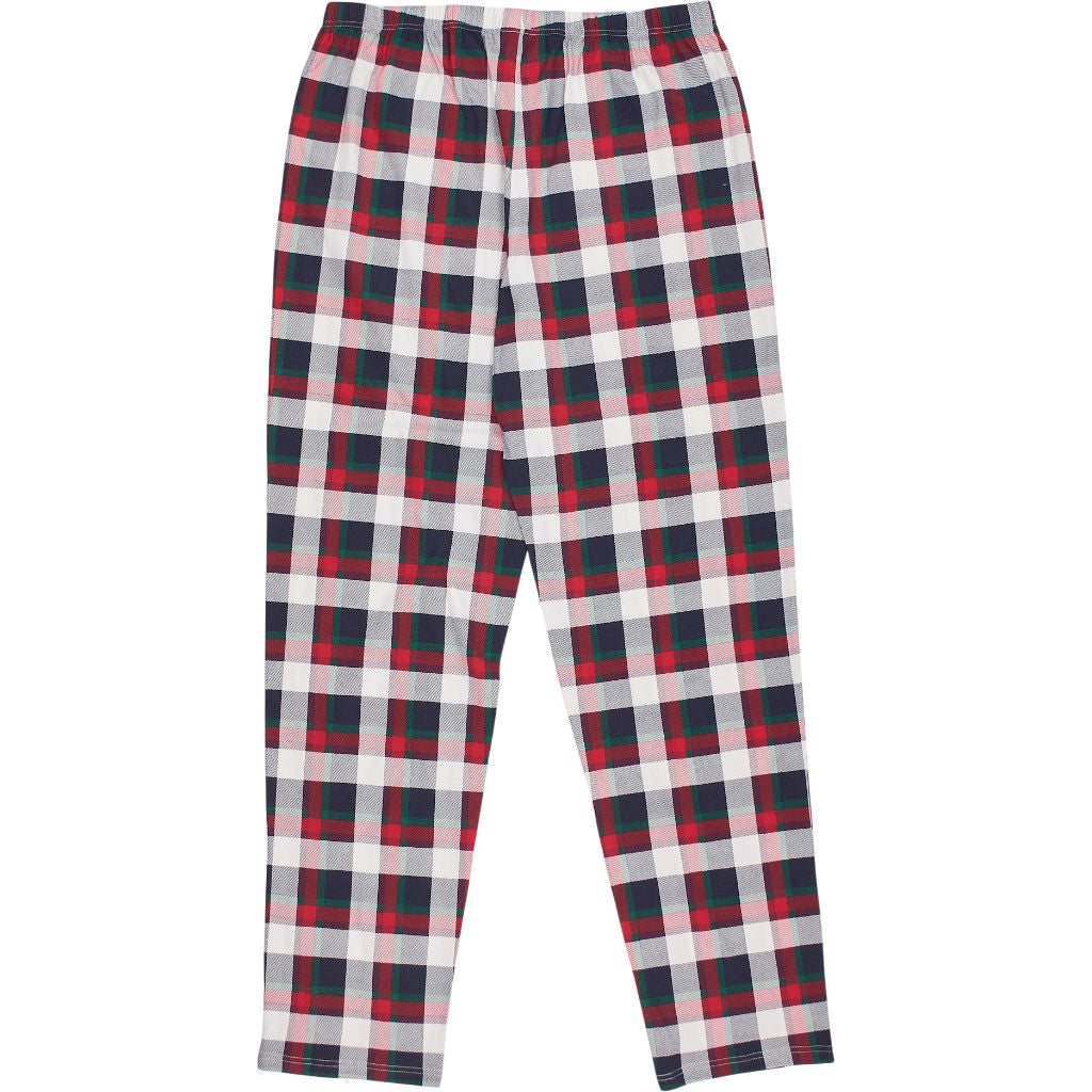 Schiesser Red Green Plaid Pyjama Pants